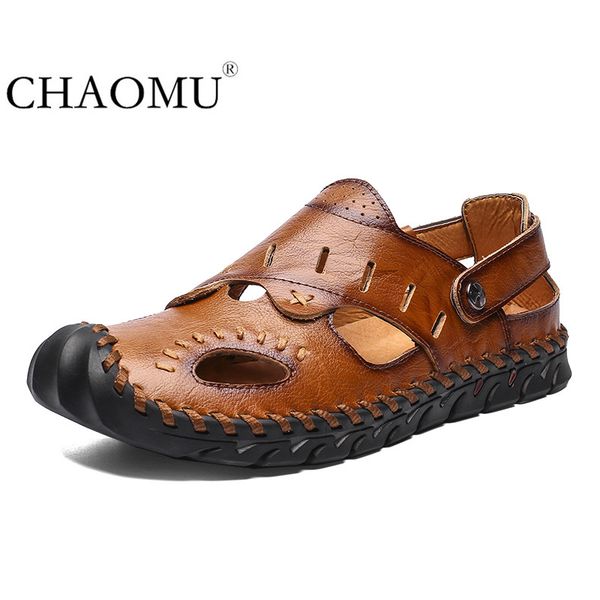 

sandals men summer new personality men's beach shoes men youth casual sandals trend wild, Black