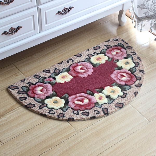 

bath mat for door floral rugs for living room half round carpet home floor mat in kitchen water absorbent carpet bathroom