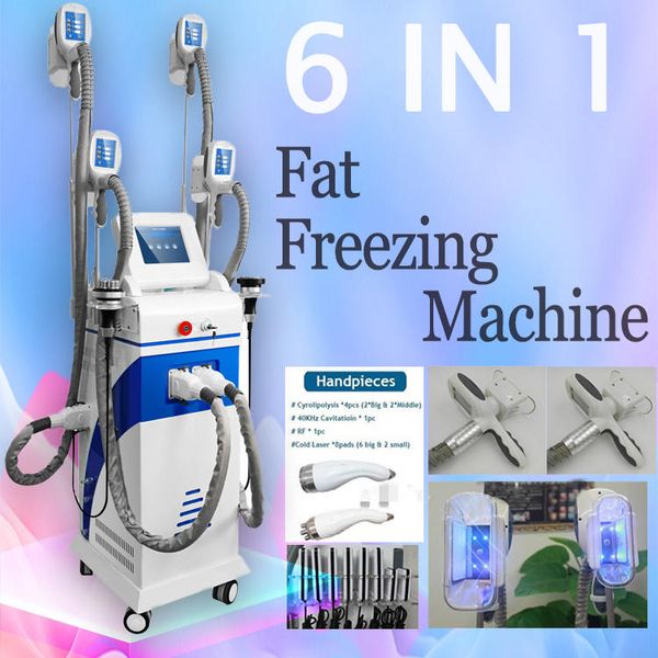 

vertical multifunctional 40k cavitation 4 in 1 weight loss cryolipolysis +cavitation+rf+laser slimming velashape machine