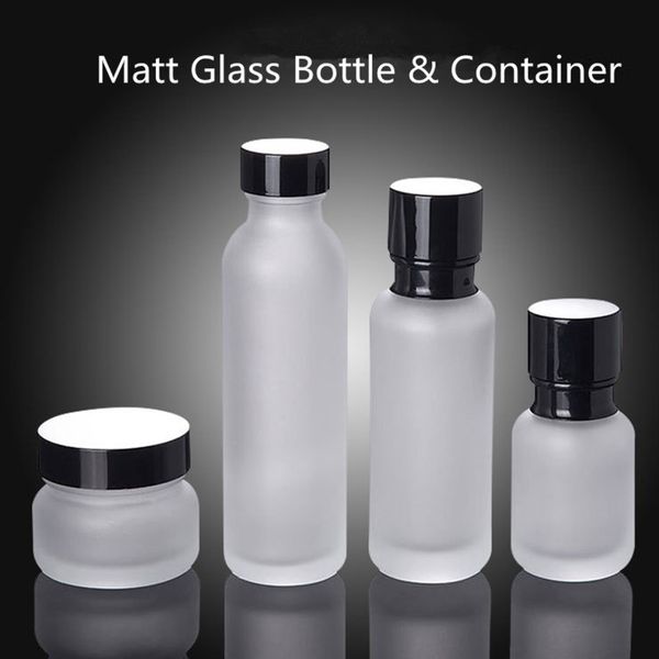 

packing bottles 50g empty maglass cosmetic container,refillable package with lid,nice cream bottle