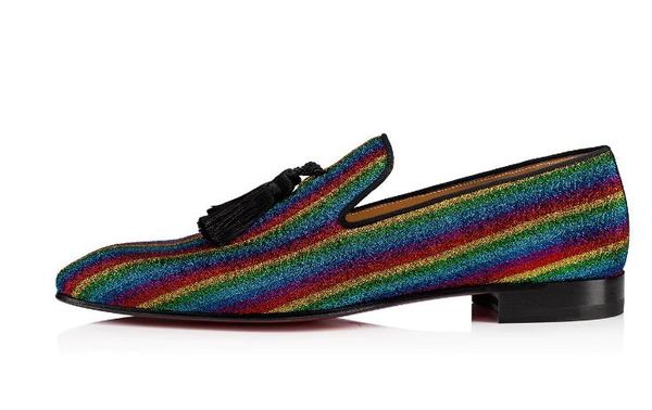 

luxury red bottom оксфорд блеск кисточкой обувь мужчины, gentleman бизнес одуванчика свадебное платье скольжение на бездельников обувь мокас, Black