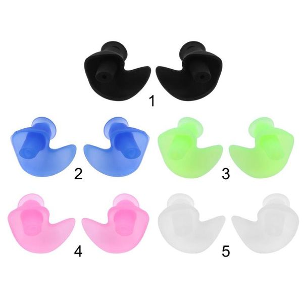 

1 pair soft ear plugs flower shape dust-proof waterproof silicone earplugs for summer diving water sports swimming accessories