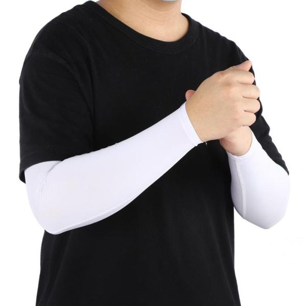 

elbow & knee pads outdoor sports arm sleeve basketball cycling elastic warmer summer running uv protection volleyball sunscreen band, Black;gray