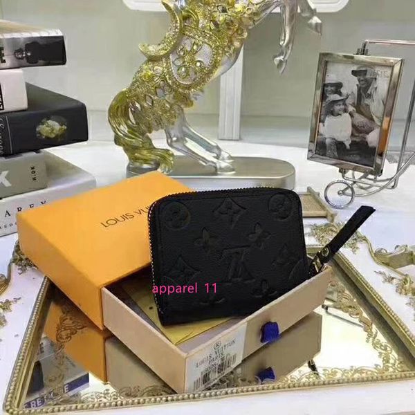 

#9858 l brand v zippy women wallet credit card empreinte wallets for men short wallet lady damier pocket ladies purses m60067 n63070 m60574