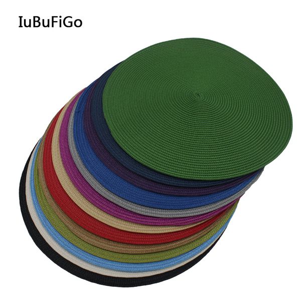 

40*40cm fashion pp round base fascinator base millinery acc for headpiece #13 color