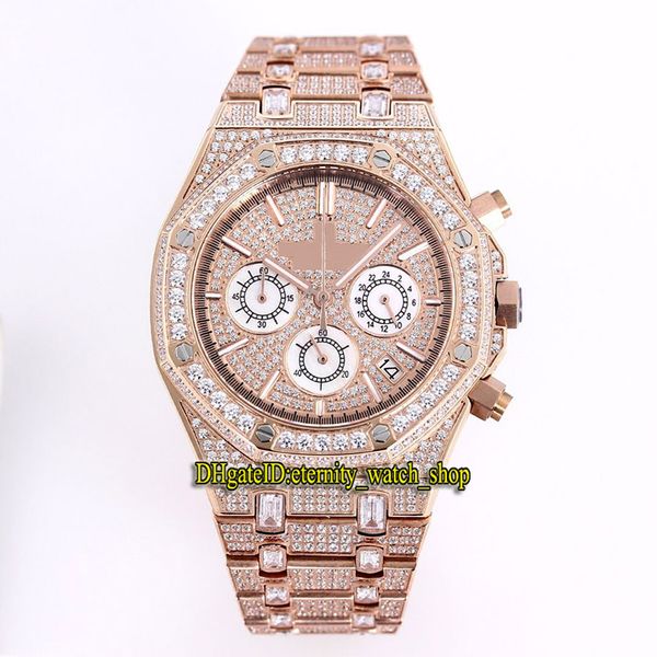 

вечность лучшая версия 26322 diamond dials dials япония miyota quartz chronograph 26320or мужские часы розовое золото алмазные слоины out по, Slivery;brown