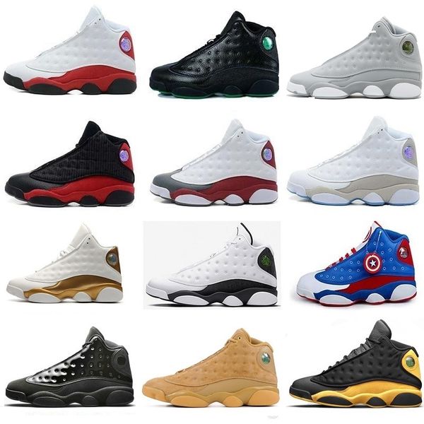 

with box 13 13s men women basketball shoes he got game chicago gs black cat retro bred brown olive dmp j13 sneakers