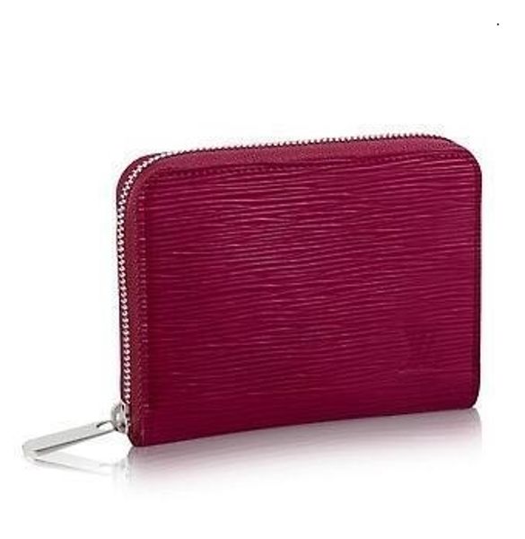 

m60383 zippy coin purse water ripple new real caviar lambskin chain flap bag long chain wallets key card holders purse clutches evening