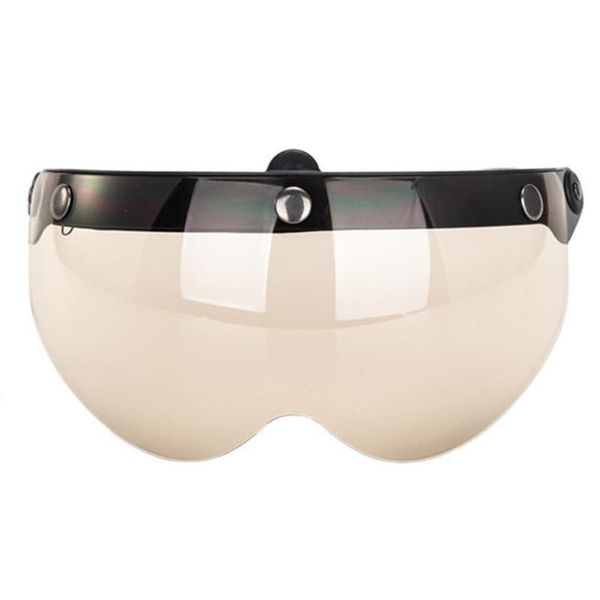 

lens professional scratchproof 3-snap front flip up retro protection motorcycle helmet visor anti uv racing universal outdoor