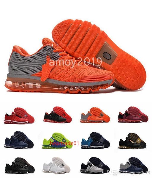 

men orange shoes bengal running grey black gold maxes kpu cushion sports sneakers mens trainers athletic shoes size 7-13