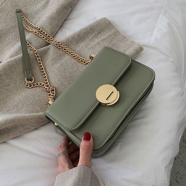 

female crossbody bag for women 2019 quality pu leather luxury handbag designer sac main ladies chain lock shoulder messenger bag