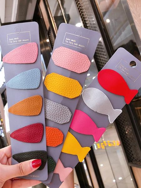 

2020 new 5pcs/pack geometric cute girl hairpins handmade princess barrettes hair clips headbands kids women hair accessories, Slivery;white