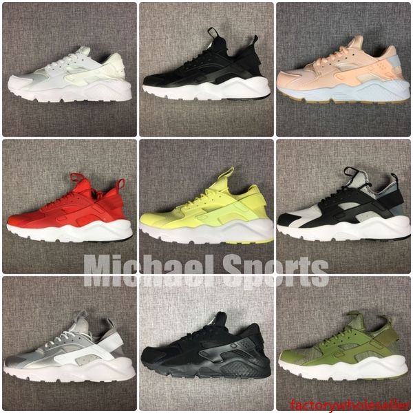 

new huarache 4.0 running shoes for men women black white red grey mesh super light trainers