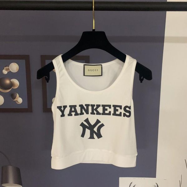 

cuteladies летняя одежда женщины камзол футболка для женщин слинг жилет 2019 новые продукты письмо печатный жилет, White