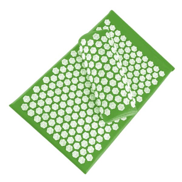 

green lotus acupressure massage mat pillow shiatsu pain stress relief stress body massage promotes blood circulation acupuncture