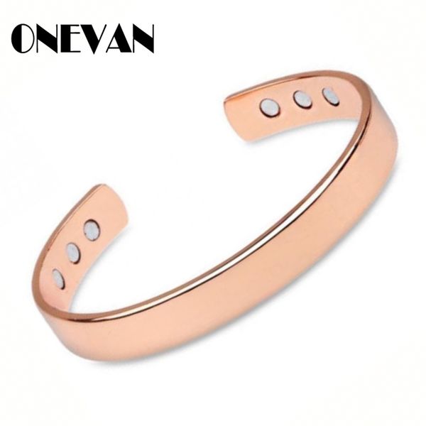 

fashion magnetic bracelet arthritis pain relief treatment healing bangle simple bio magnet energy cuff men women charm jewelry, White