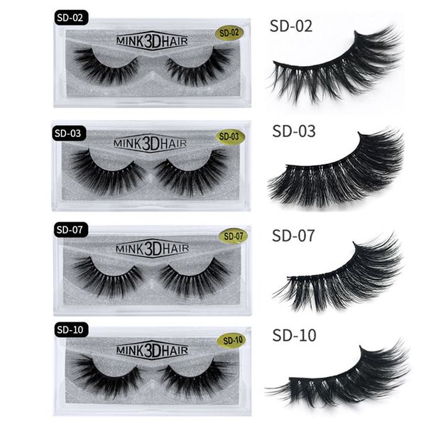 

3d natural eyelashes soft and fluffy handmade mink eyelashes dramatic eyelash extensions support eyelash wholesale