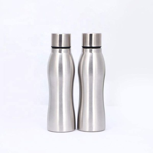 

750ml gourd-shaped double wall 304/316 logo custom stainless steel vacuum water bottle with rope