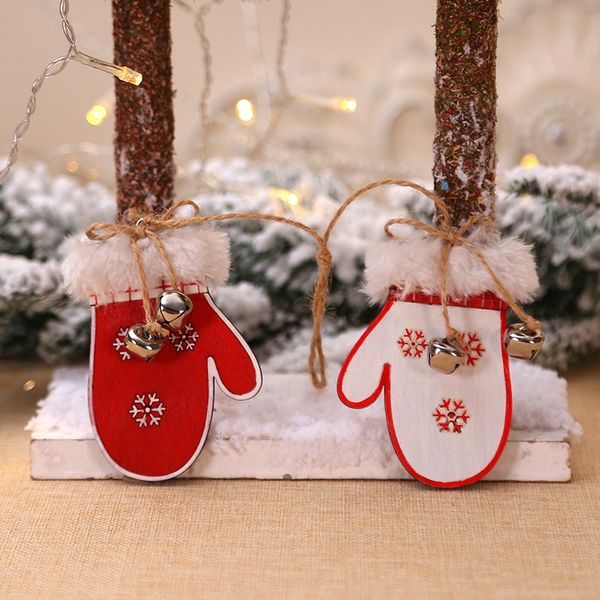 

tree christmas tree hanging ornament party decoration christmas gloves boots pendant small wooden pendant gr