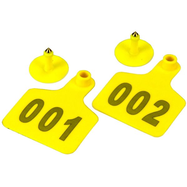 

farm livestock pig ear label number 001-100 copper head earrings pig equipment animal cattle identification card other pet supplies