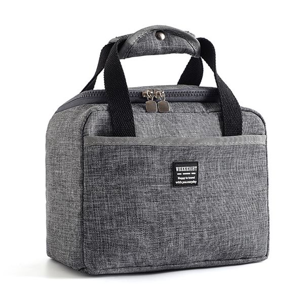 

storage oxford cloth large capacity home kitchen organizer summer winter students cool lunch bag insulated waterproof, Blue;pink