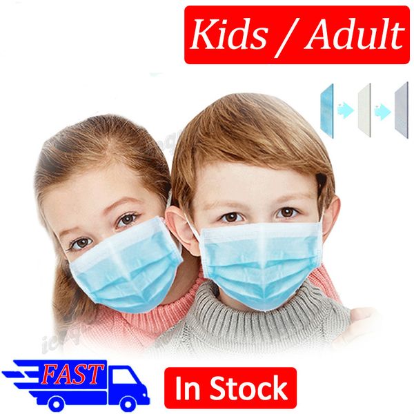 

заводская продажа 3 слоя детские одноразовые эластичные рот мягкий дышащий синий мягкий дышащий грипп гигиена детские маски для лица