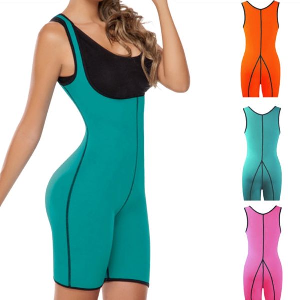 

women shapewear sweat weight loss body shaper modeling vest workout fitness corset slimming sheath waist n, White;black