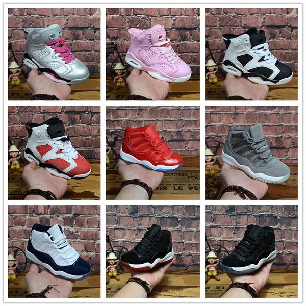 

2018 дети баскетбол обувь мальчики девочки 11 6 тапки молодежь дети спорт 6 11 баскетбольные кроссовки обувь 28-35, Black