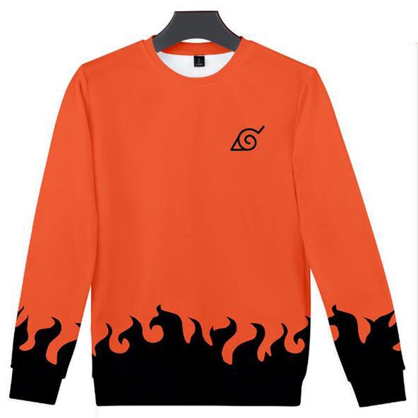 

оптовая огонь тень аниме 3d harajuku конструктор пуловер мода круглый воротник размер 4xl толстовка с длинным рукавом hip hop street punk wi, Black