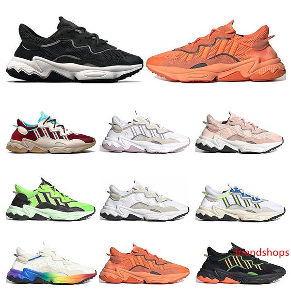 

new arrivel ozweego 3m reflective men women casual shoes triple black cloud white solar red neon green pride sneakers athletic walking