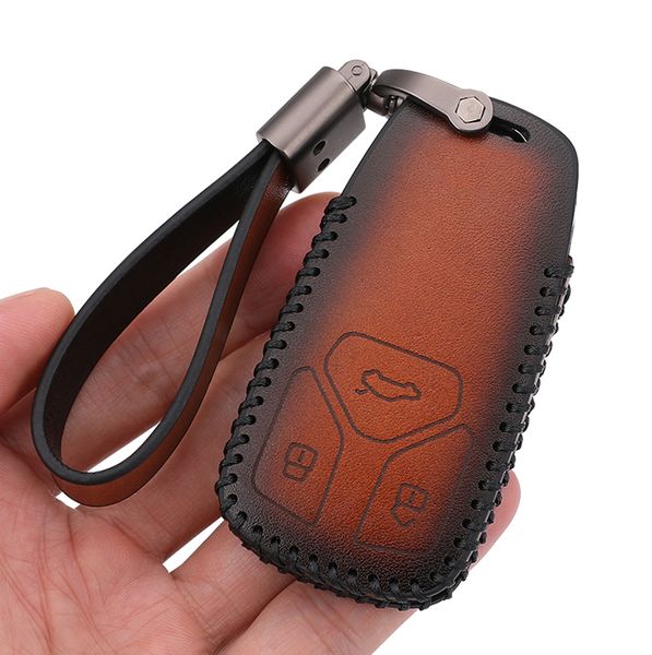 

remote car key case cover leather for audi a1 a2 a3 a4 a5 a6 a7 a8l b9 q2 q3 q5 q7s s3 3 s4 s5 5 8s 2016 2017 sedan avant