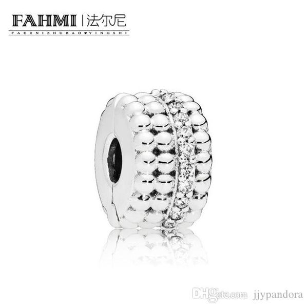 

wpennyi 100% 925 sterling silver new 797520cz beaded brilliance clip charm exquisite suitable wedding gift women fashion jewelry, Black