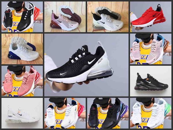 

2019 new vapors 270 running men shoes olive bruce lee rainbow tn 27c triple airs university splashing ink maxes 270s woman sneakers, Black