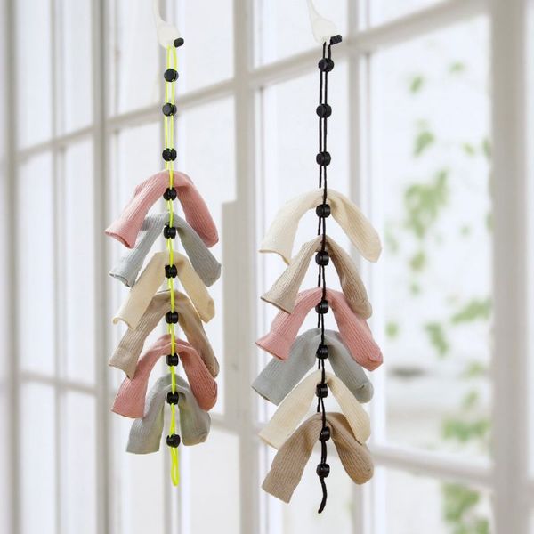 

multifunctional socks lanyard socks drying clothes hangers home supplies storage rack