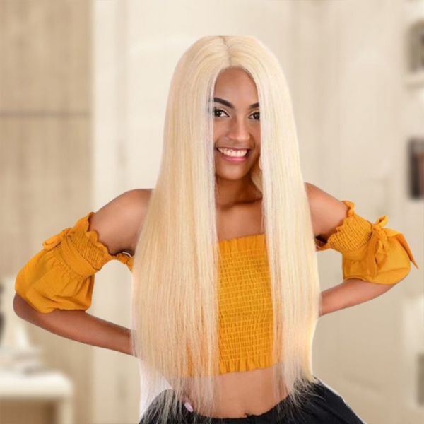 

613 blonde lace front wig honey blonde straight human hair full lace wig pre plucked hairline brazilian with baby hair 130%~150% density, Black;brown