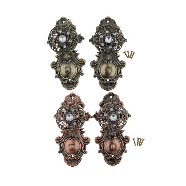 

4pcs crystal tassel curtain holdbacks drapery tieback wall hook