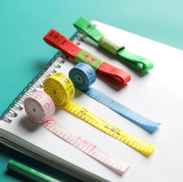

wholesale portable mini tape measure, measuring clothes, waist, chest color small tape measure. family essential tools