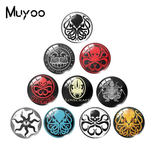 

2019 new cthulhu symol hydra class dome cabochon cthulhu emblem cabochons hand craft p jewelry, Crystal
