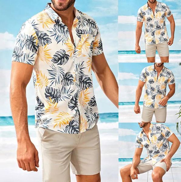 

mens summer fashion stand collar strip print short sleeve shirt hawaiin dropshipping ropa de hombre camisa masculina w1231, White;black
