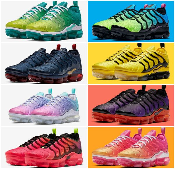 

2020 sliver patterns usa tn plus mens running shoes persian violet midnight navy game royal tns requin triple women trainers sneaker, Black