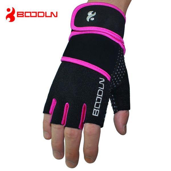 

half finger gloves gym fitness exercise weight lifting gloves hand grips palm protect wrist wrap support