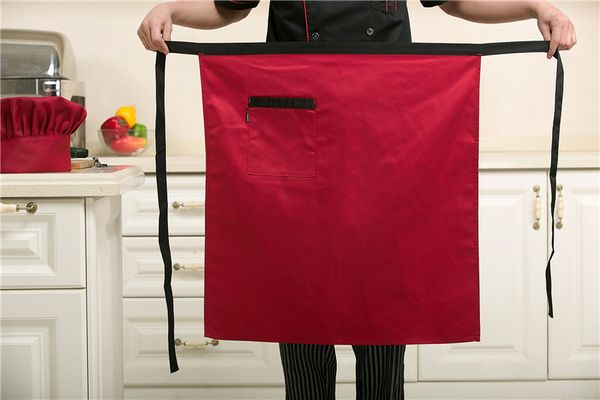

l supplies waiter restaurant apron kitchen chef half waist kitchen aprons