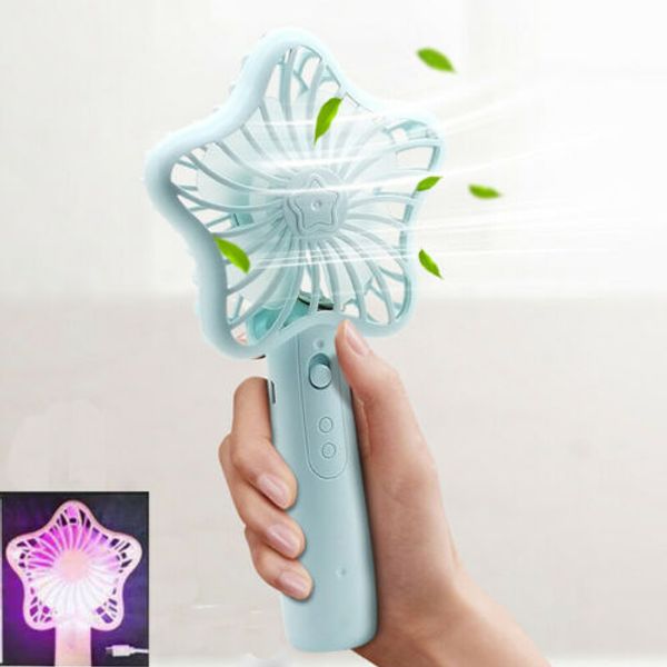 

new portable rechargeable fan pocket size air cooler mini usb handy fan +battery