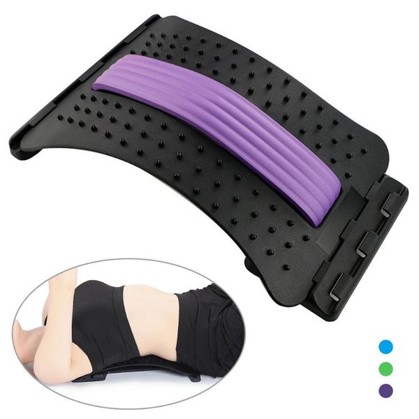 

adjustable back massage stretcher arch back stretcher lumbar waist support massager pain relief relax home gym fitness exercise