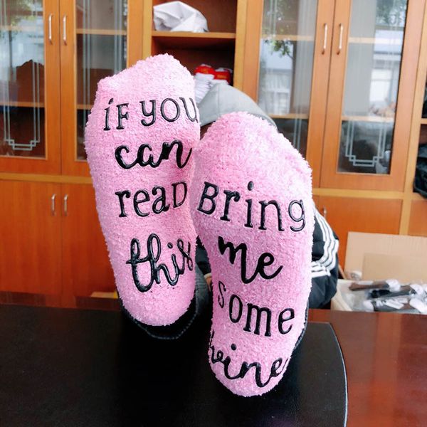 

letter socks if you can read this bring me coffee sock sport sock coffee socks with cupcake gifts packaging christmas gift hh7-1956