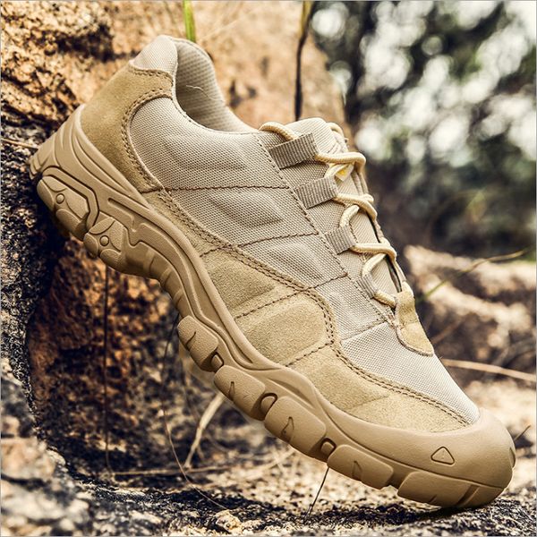

2019 whole sale men outdoor hiking shoes black beige wear resistant anti skid shoes athletic trainers sports sneakers size 38-46 -14