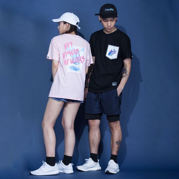 

2020 trend tshirts mens fashion printed clothing fun graffiti printed letters tees men women casual quick-drying sport style t-shirts, White;black