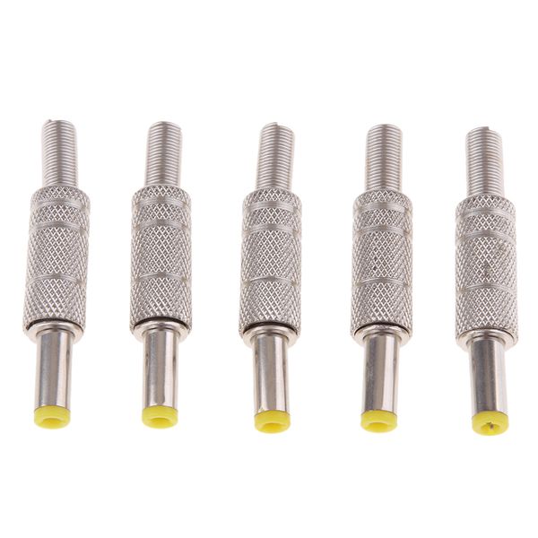 

5pieces 5.5x2.1mm male barrel dc power plug socket jack connector