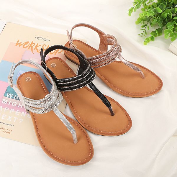 

new spot tpr soft-soled student sandals in summer, Black