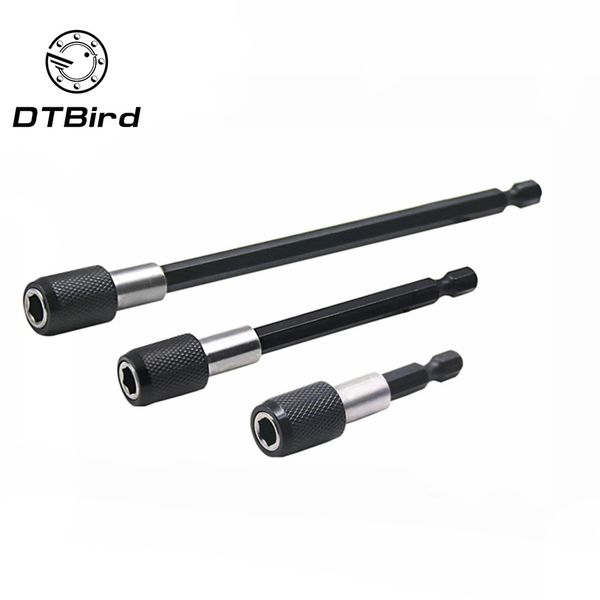 

multifunctional 3pcs/set magnetic extension bit set quick release 1/4 hex shank tools drill bits for screwdrivers dt6